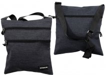 JBMB07 BLACK BORDERLINE CANVAS BODYBAG