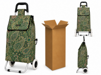 B-ST-05 Flower Green 2 Wheeler Shopping Trolley Box Of 10 B-ST-05 Flower Green 2 Wheeler Shopping Trolley Box Of 10