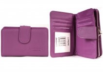 5905SUMMER LILAC LEATHER GRAIN PU PURSE, ZIP AND WALLET SCTION