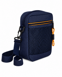 2530 Navy Grained Polyester Small Top Zip X-Body Bag 2530 Navy Grained Polyester Small Top Zip X-Body Bag