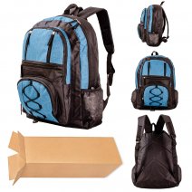 BP-101 BLUE/BLACK SOLID COLOR BOX OF 25 BACKPACK