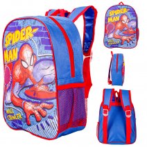 24939 BLUE/RED PREMIUM STANDARD SPIDERMAN KIDS BACKPACK