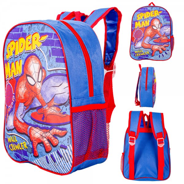 24939 BLUE/RED PREMIUM STANDARD SPIDERMAN KIDS BACKPACK