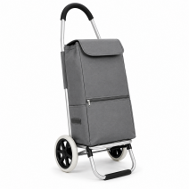 6954 Grey 2-Wheel Foldable Shopping Trolley Cart