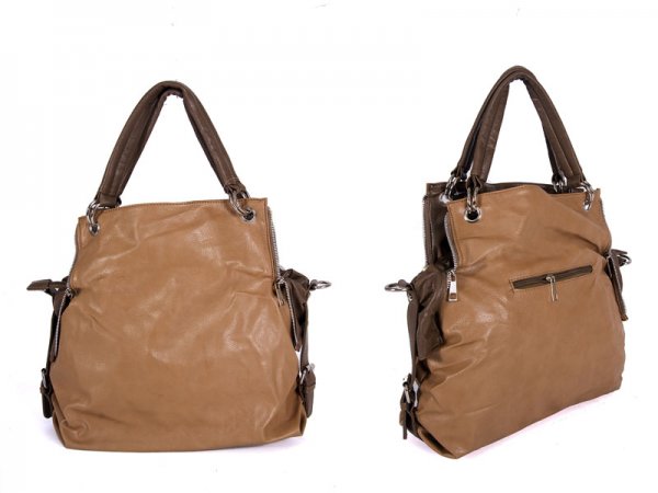 7003 BEIGE PU HANDBAG