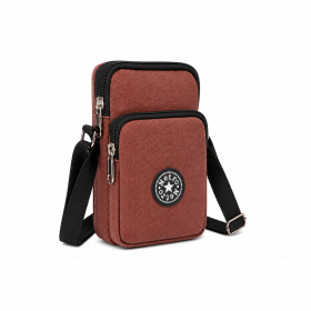 LL-166 Brown Canvas Shoulder Bag (New)