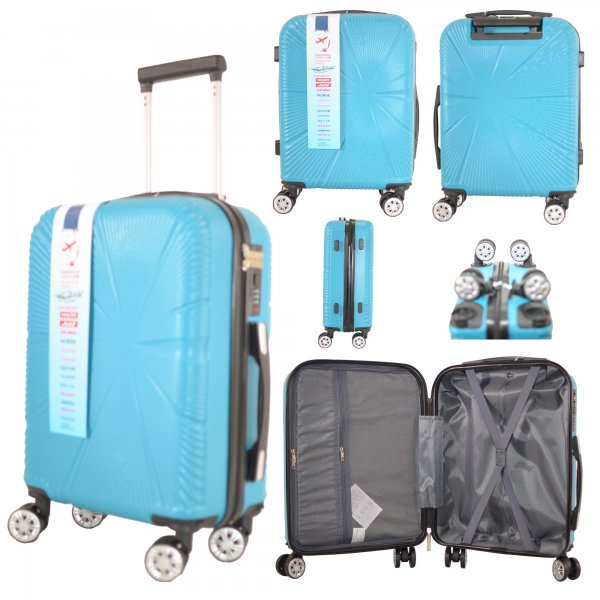 T-HC-US-1829 TEAL CABIN-SIZE EASYJET UNDERSEAT TRAVEL TROLLEY SU