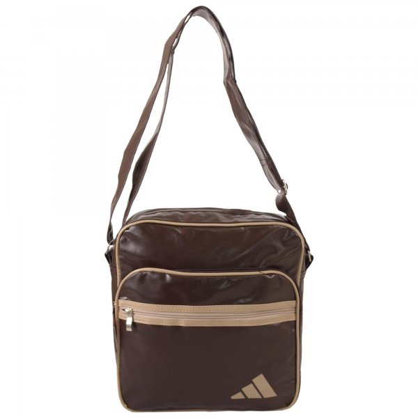 HB-PV-A-02 COFFEE/CREAM FAUX LEATHER HANDBAG