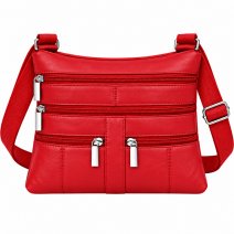 907 Red Leather/PU Crossbag (New)