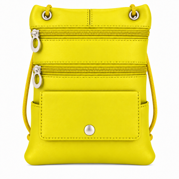 905 Yellow Leather/Pu Crossbag (New)