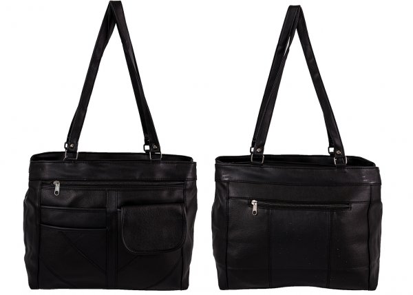 JBHB32-PP NICOLE BROWN PU HANDBAG BLACK
