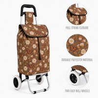 ST-05B Brown Butterfly 2 Wheel Trolley ST-05B Brown Butterfly 2 Wheel Trolley