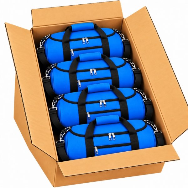 TB-TR-65 Box Of 10 Blue Holdall Travelling Bags