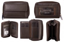 0469 LORENZ CHOCOLATE LEATHER PURSE