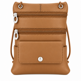 905 Light Brown Leather/Pu Crossbag (New)
