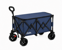 ELD-W101M Navy Foldable Zander Utility Wagon