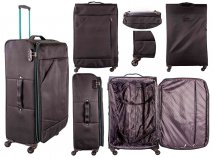 7004 BLACK/TURQUOISE LIGHTWEIGHT 29'' TRAVEL TROLLEY SUITCASE