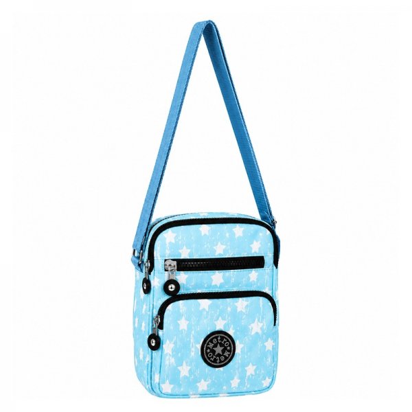 LL-167 Blue Star Small Unisex Polyester Shoulder Bag (New)