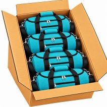 TB-TR-65 Box Of 10 Turquoise Holdall Travelling Bags