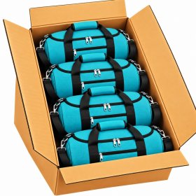 TB-TR-65 Box Of 10 Turquoise Holdall Travelling Bags
