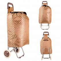 ST75 BROWN 2-WHEEL SHOPPING TROLLEY BAG