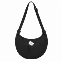 2304 Black Adjustable Nylon Crescent Crossbody Bag 2304 Black Adjustable Nylon Crescent Crossbody Bag