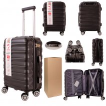 T-HC-US-02 BLACK 17.7'' BOX/2 UNDER-SEAT CABIN-SIZE SUITCASE