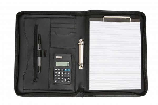 3107 Black A4 Portfolio Presentation Organiser Folder 2 Ring