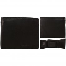 1064 BLACK ITALIAN LEATHER WALLET