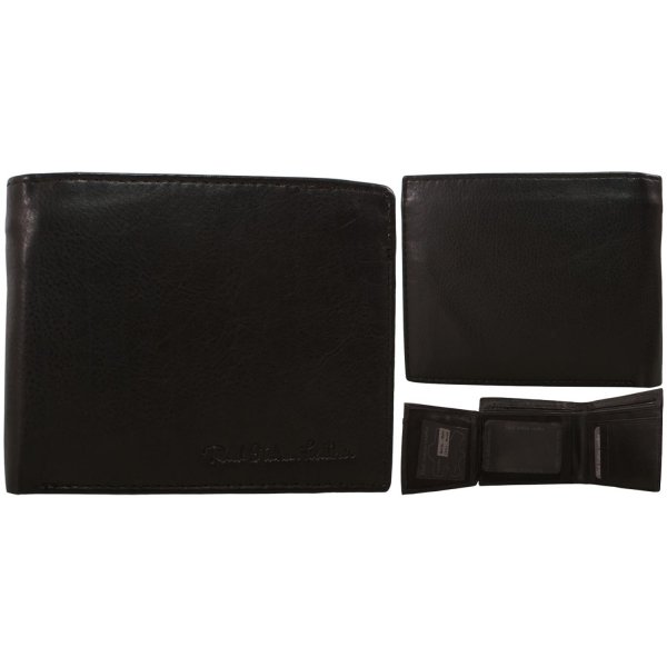 1064 BLACK ITALIAN LEATHER WALLET