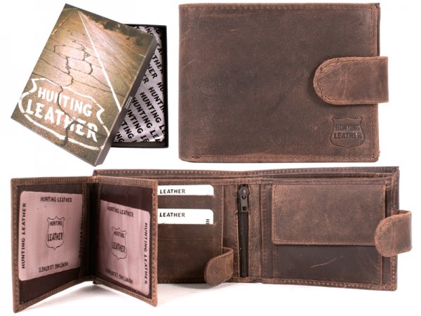1004 HUNTING BROWN LEATHER WITH RFID