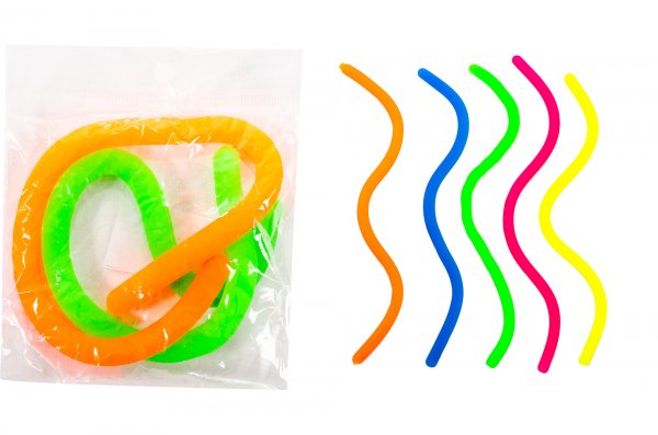 GT-212 stretchy squidgy worm orange/green pack of 2
