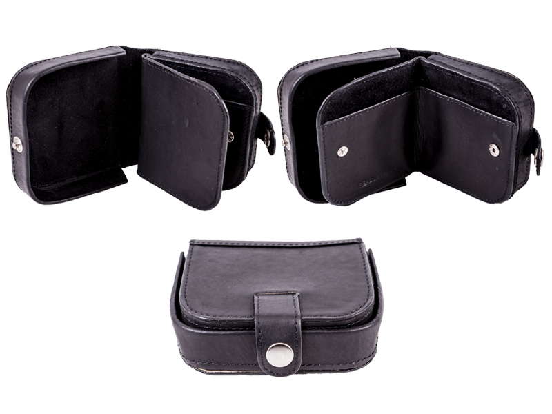 (image for) 0691 or 0491BLACK Cow Calf Square Tray Purse wth Note Sec.