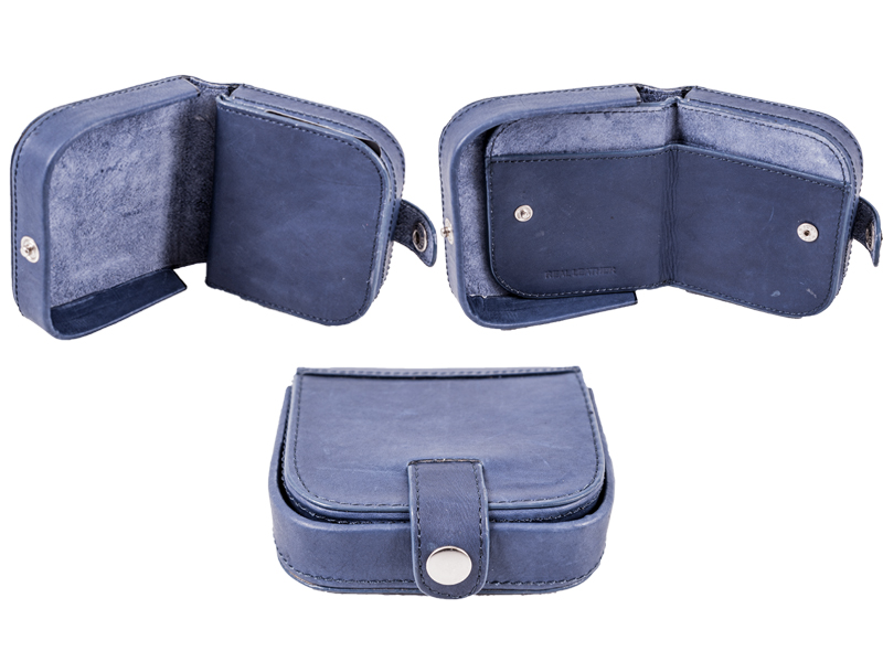 0691 or 0491NAVY Cow Calf Square Tray Purse wth Note Sec.. (image for) 0691 or 0491NAVY Cow Calf Square Tray Purse wth Note Sec..