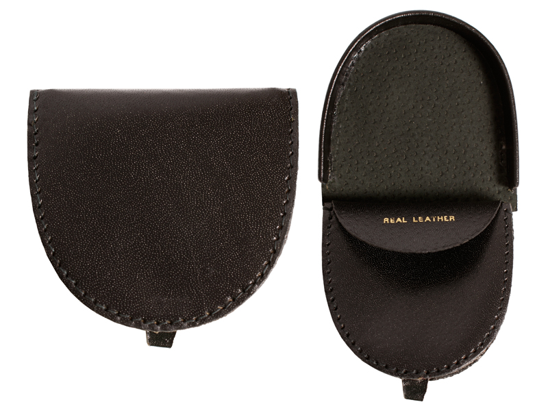 (image for) 1590 Med. Horse-Shoe-Shape Gents Tray Purse BLACK