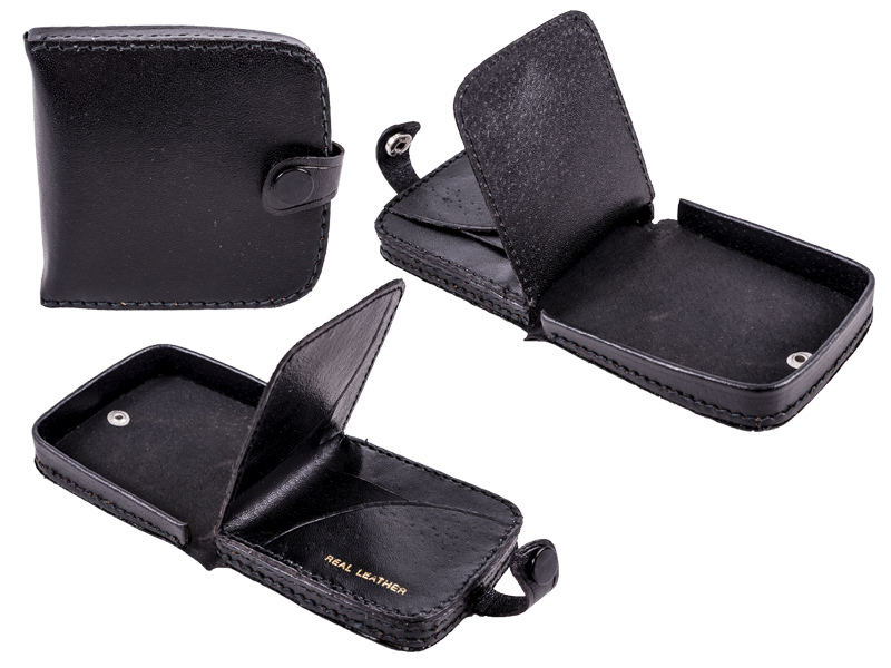 (image for) 1591 Black square tray purse wallet note section