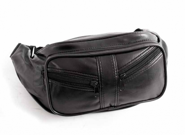 8043 *CC* P.U BUMBAG WITH 5 ZIPS