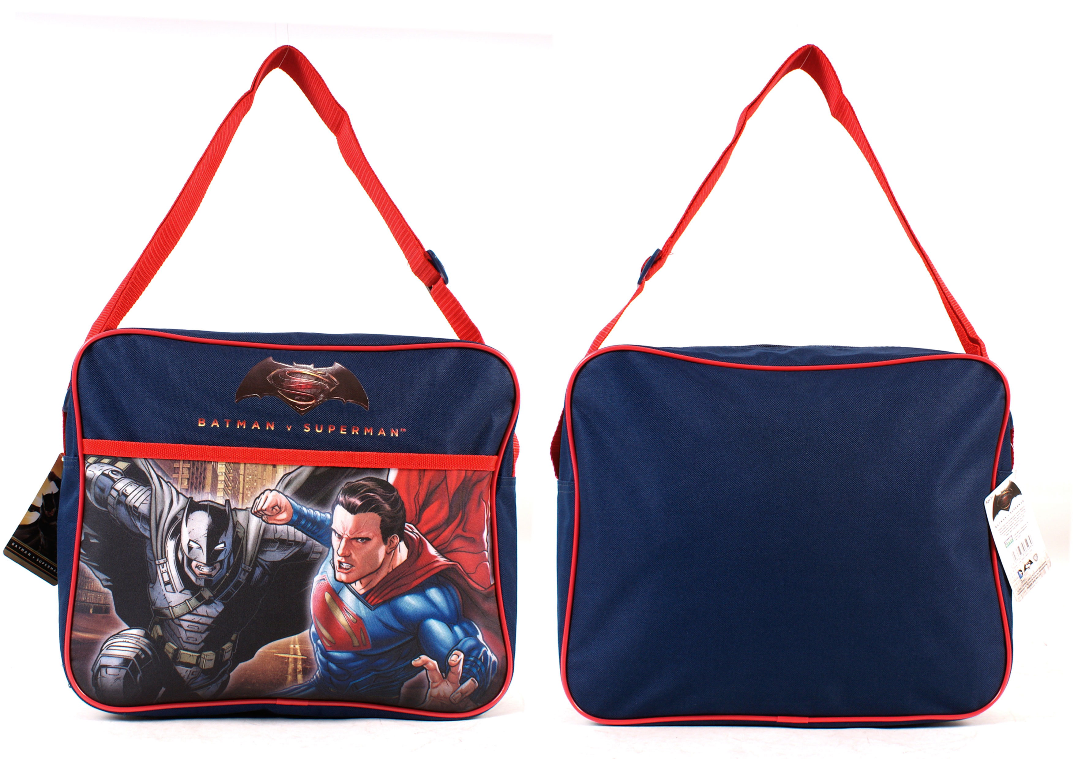 (image for) BMVSM001004 Kids Shoulder Bag Navy/Red Batman V Superman