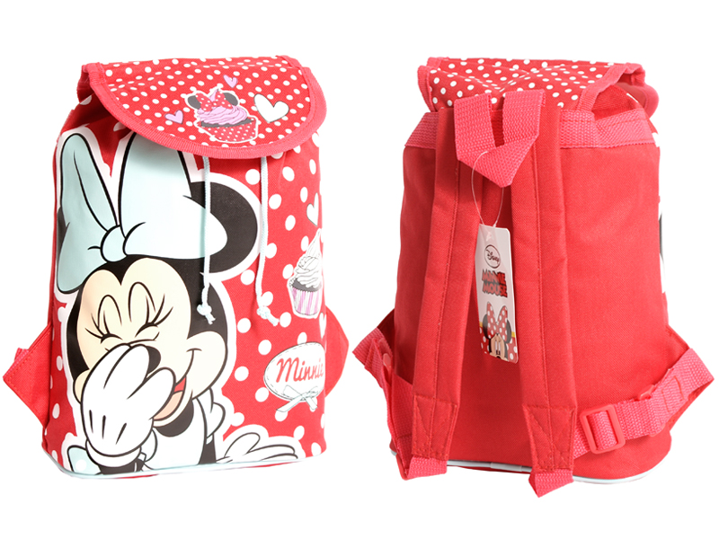 (image for) DMINN001159 - Kids Backpack Red White Dots Minnie Disney G122