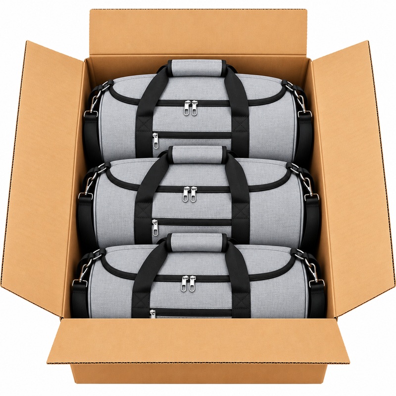 (image for) TB-TW-65 Box Of 10 Grey Holdall Bag