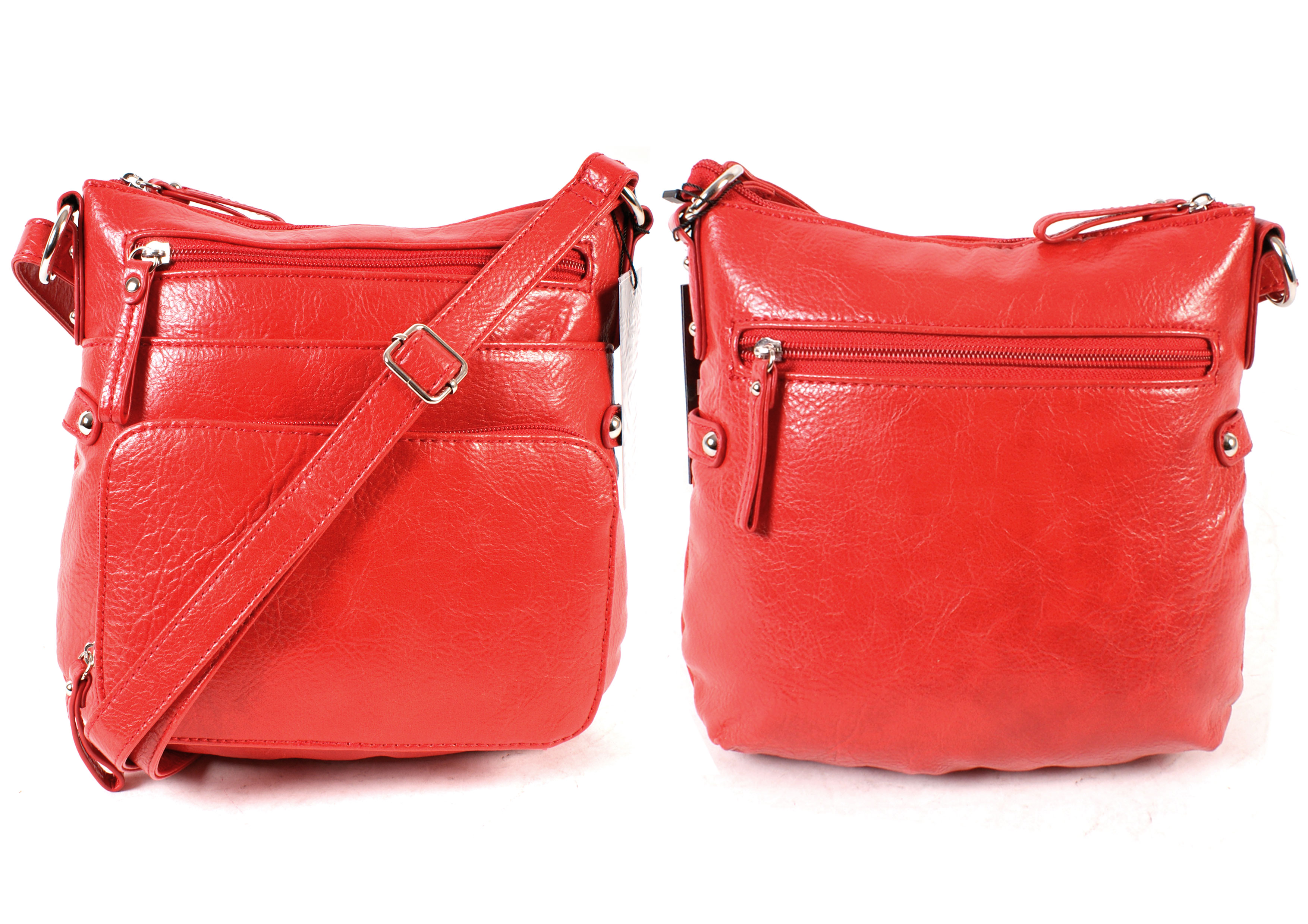 (image for) HY65 RED CROSS BODY HANDBAG - Q046