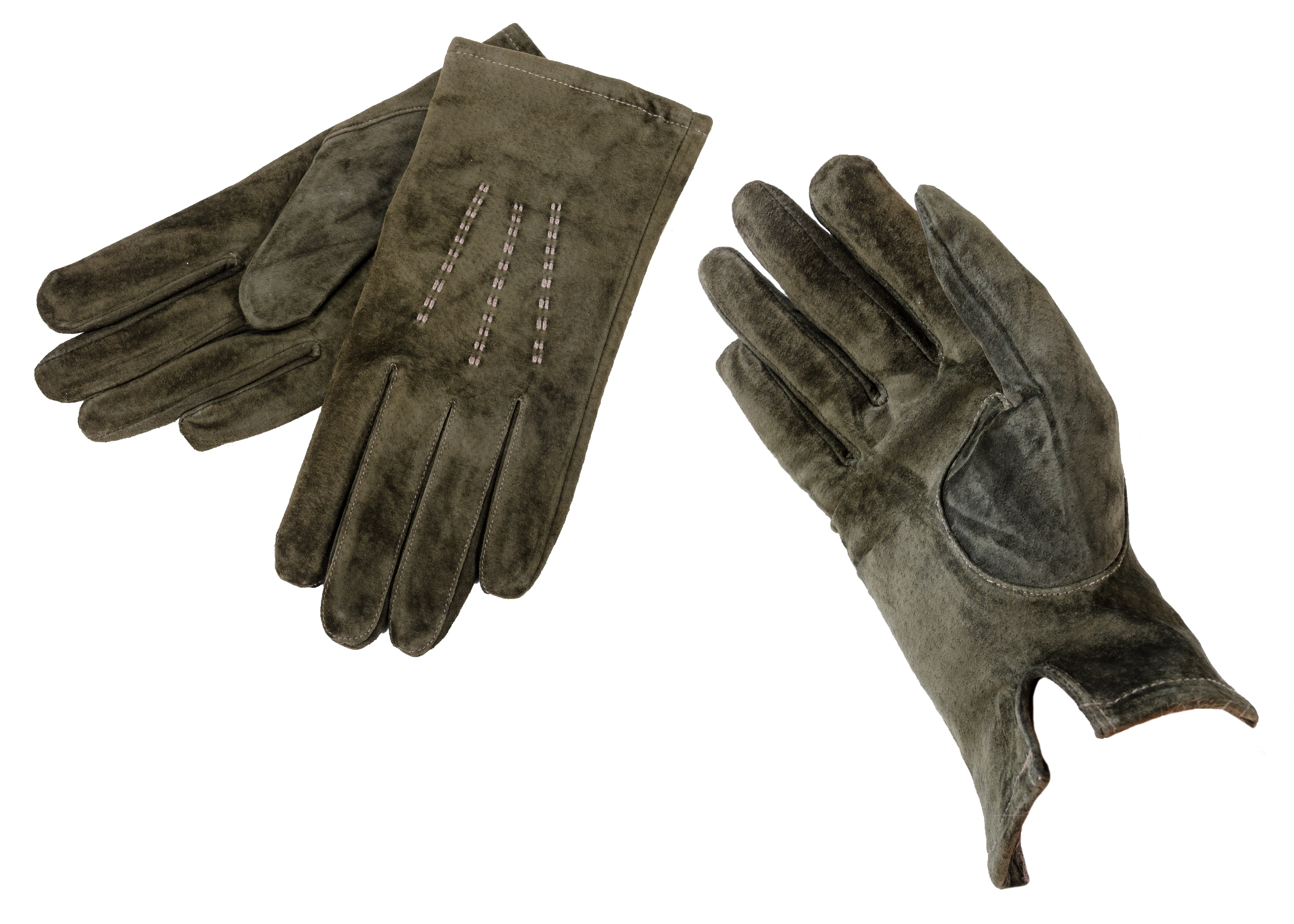 (image for) LG-102 SMALL DARK GREEN SUEDE GLOVES