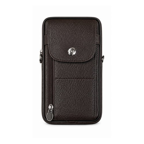 LL-606 / BROWN COWHIDE LEATHER HAND BAG