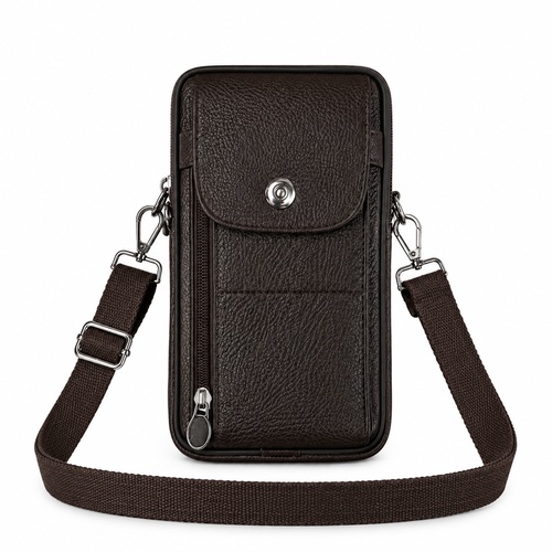 LL-606 / BROWN COWHIDE LEATHER HAND BAG