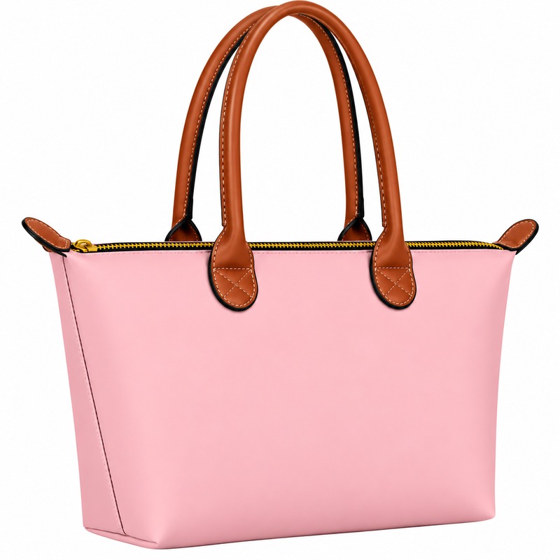 JBFB501- Classic Ladies Pink Shoulder Tote Handbag (image for) JBFB501- Classic Ladies Pink Shoulder Tote Handbag