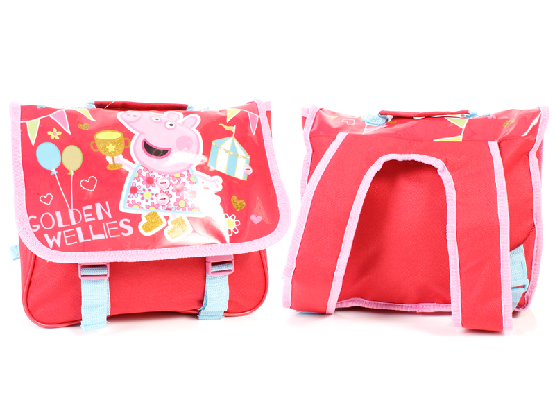 (image for) PEPPA001293 Kids Bag Red/Pink Golden Wellies PeppaPig G119