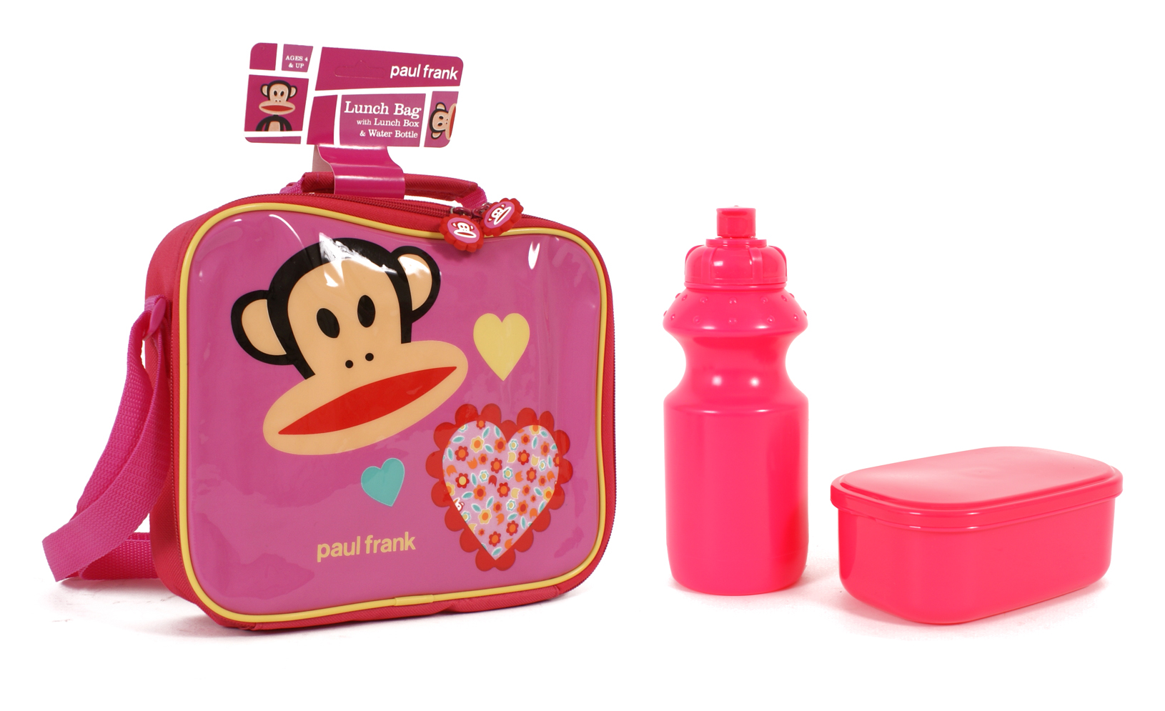 (image for) PF8888BFL G080 Kids Lunchbag Pink Monkey Paul Frank