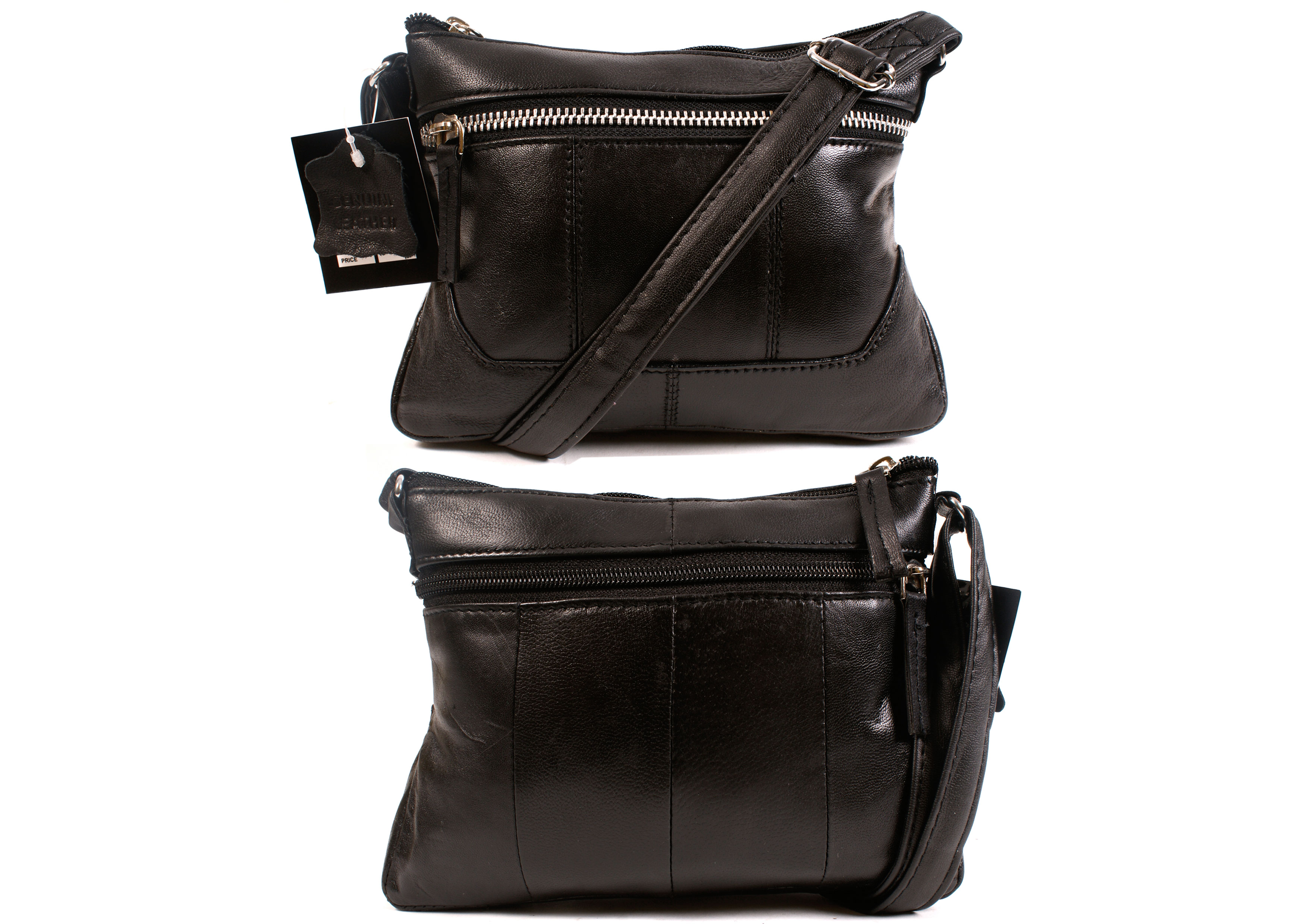 (image for) PR-DD 13 BLACK LEATHER BAG- M035