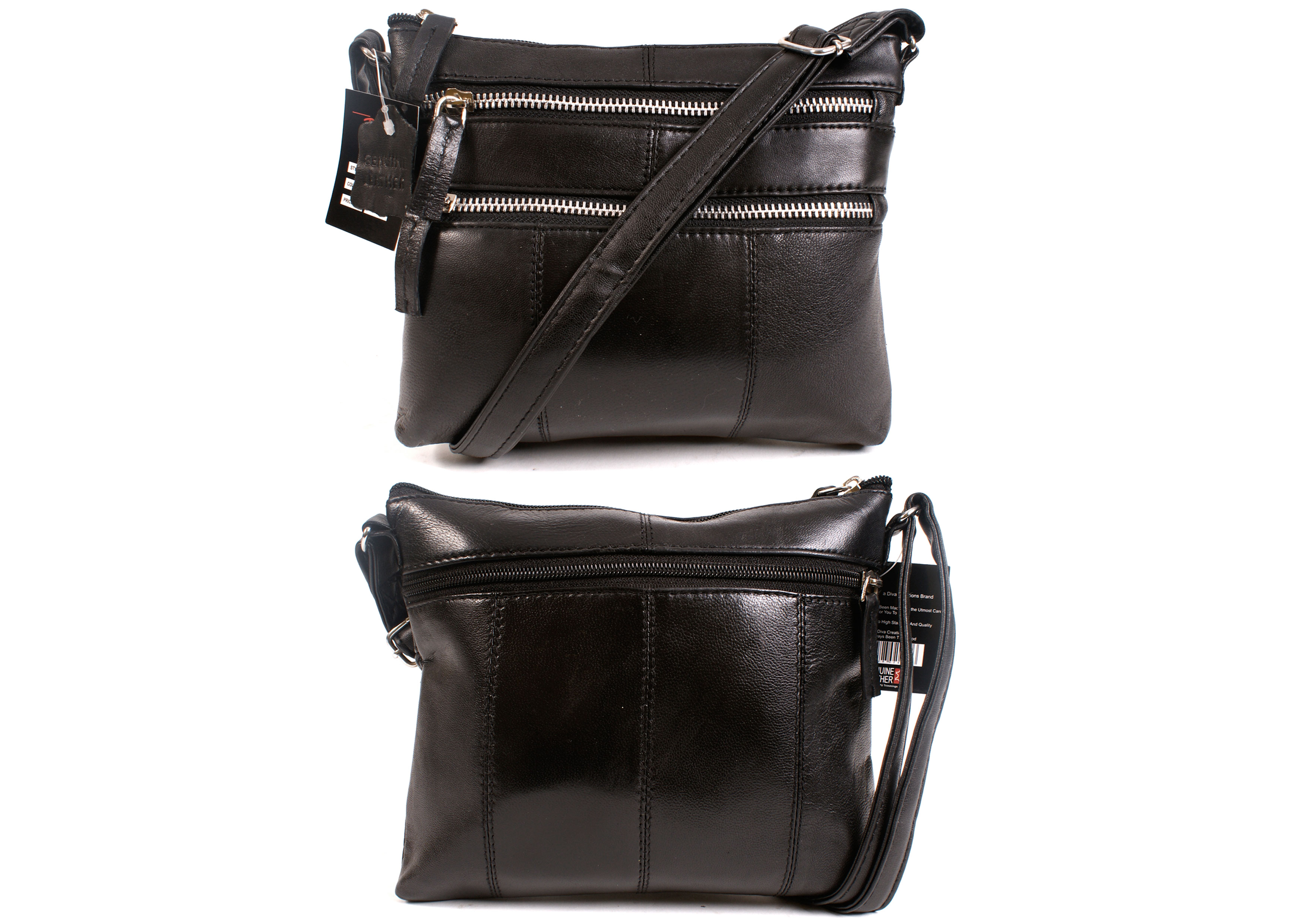(image for) PR-DD 15 BLACK LEATHER BAG- M036