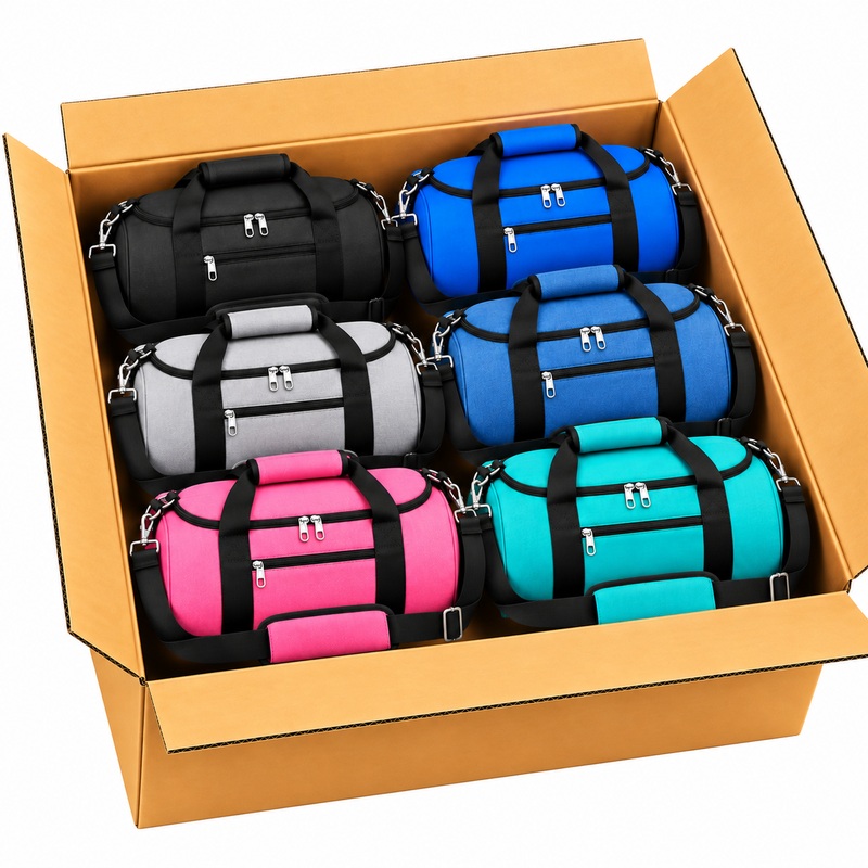 (image for) TB-TR-65 Box Of 10 Assorted Colors Holdall Bags